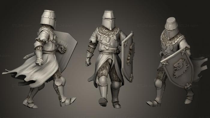 Figurines simple (Questing Knight4, STKPR_1053) 3D models for cnc